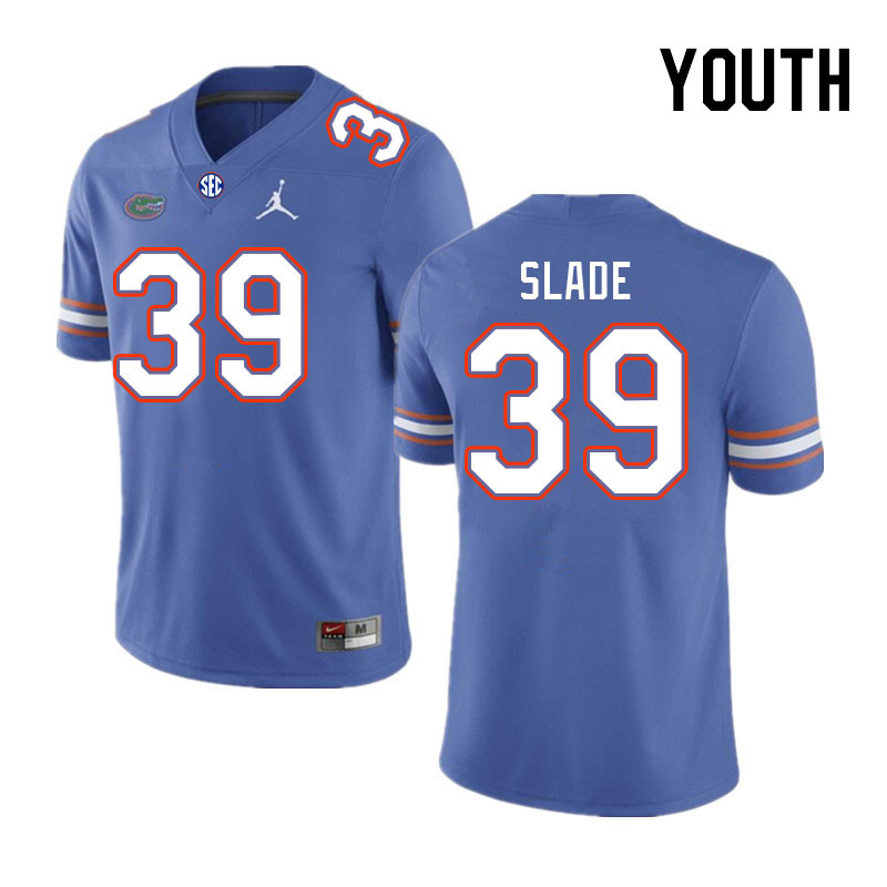 Youth #39 Brayden Slade Florida Gators College Football Jerseys Stitched Sale-Royal - Click Image to Close